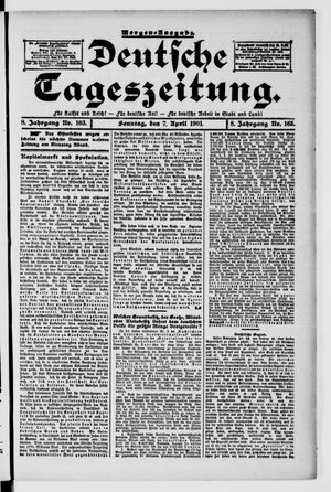 Deutsche Tageszeitung vom 07.04.1901