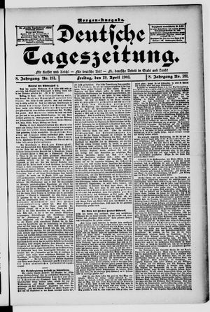 Deutsche Tageszeitung vom 19.04.1901
