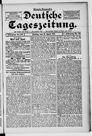 Deutsche Tageszeitung vom 19.04.1901