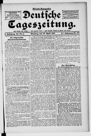Deutsche Tageszeitung vom 23.04.1901