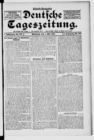 Deutsche Tageszeitung vom 01.05.1901