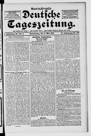 Deutsche Tageszeitung vom 02.05.1901