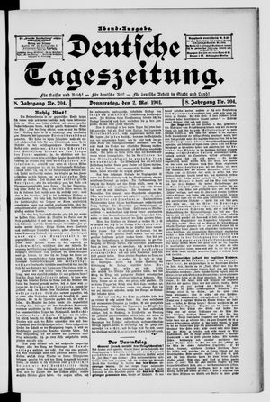 Deutsche Tageszeitung vom 02.05.1901