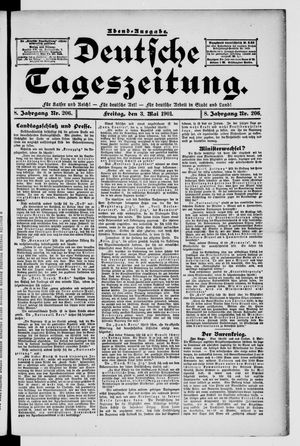 Deutsche Tageszeitung vom 03.05.1901