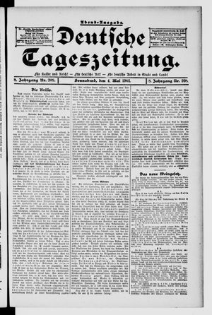 Deutsche Tageszeitung vom 04.05.1901