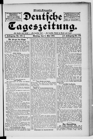 Deutsche Tageszeitung vom 06.05.1901