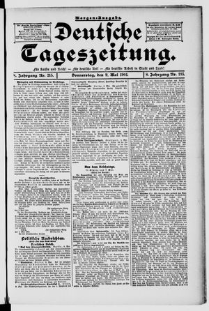 Deutsche Tageszeitung vom 09.05.1901