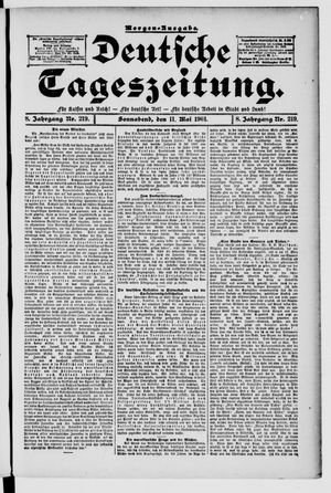 Deutsche Tageszeitung vom 11.05.1901