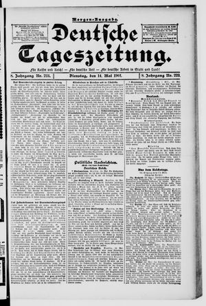 Deutsche Tageszeitung vom 14.05.1901