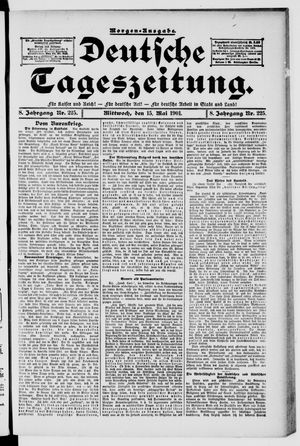 Deutsche Tageszeitung vom 15.05.1901
