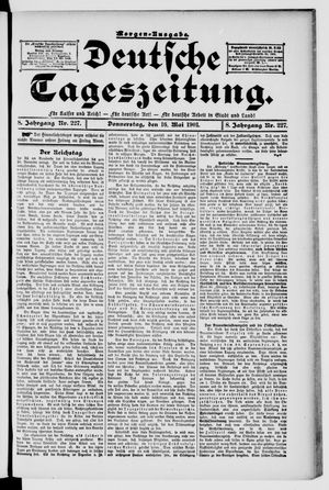 Deutsche Tageszeitung vom 16.05.1901