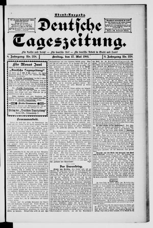 Deutsche Tageszeitung vom 17.05.1901