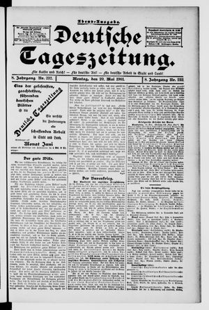 Deutsche Tageszeitung vom 20.05.1901
