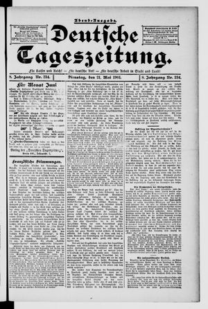 Deutsche Tageszeitung vom 21.05.1901