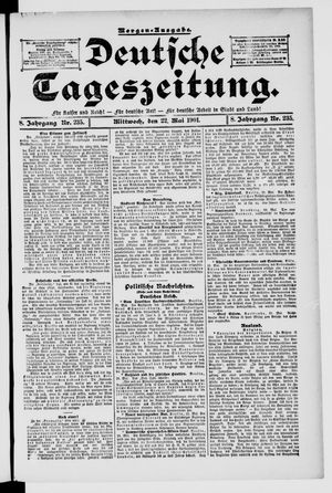 Deutsche Tageszeitung vom 22.05.1901