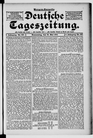 Deutsche Tageszeitung vom 23.05.1901