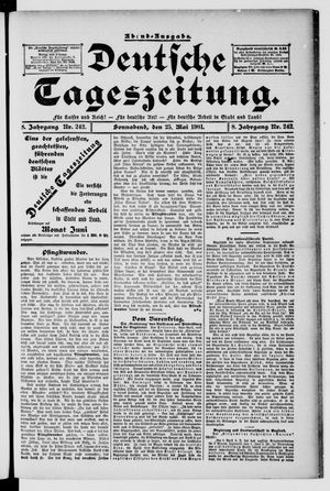 Deutsche Tageszeitung vom 25.05.1901