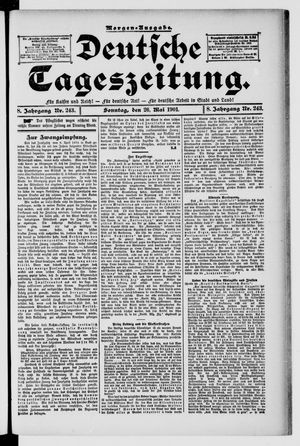 Deutsche Tageszeitung vom 26.05.1901