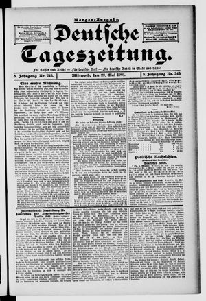 Deutsche Tageszeitung vom 29.05.1901