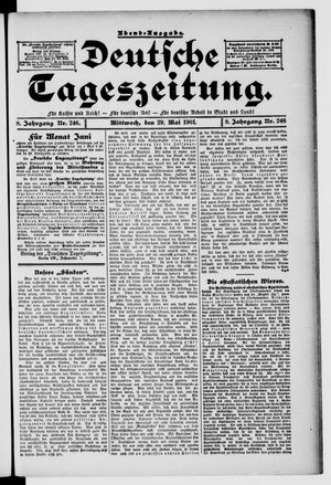 Deutsche Tageszeitung vom 29.05.1901