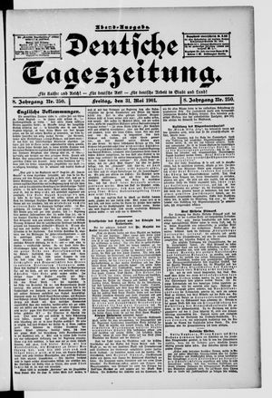Deutsche Tageszeitung vom 31.05.1901