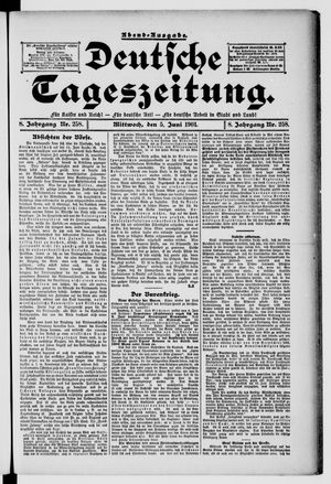 Deutsche Tageszeitung vom 05.06.1901