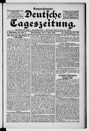 Deutsche Tageszeitung vom 06.06.1901