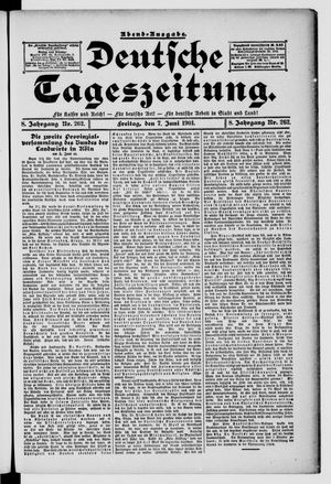 Deutsche Tageszeitung vom 07.06.1901