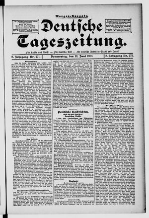 Deutsche Tageszeitung vom 13.06.1901