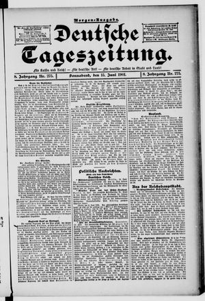 Deutsche Tageszeitung vom 15.06.1901