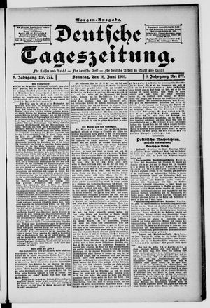 Deutsche Tageszeitung vom 16.06.1901