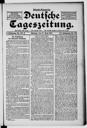 Deutsche Tageszeitung vom 17.06.1901