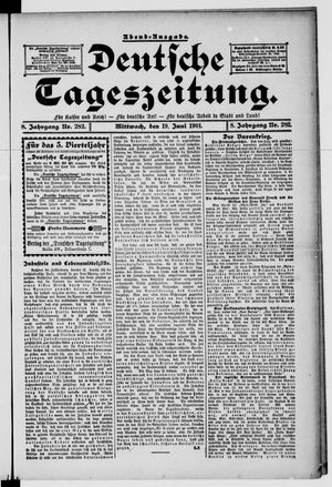 Deutsche Tageszeitung vom 19.06.1901
