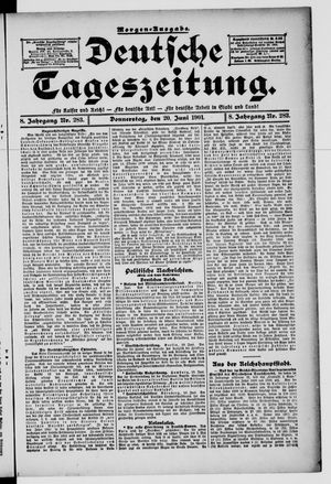 Deutsche Tageszeitung vom 20.06.1901