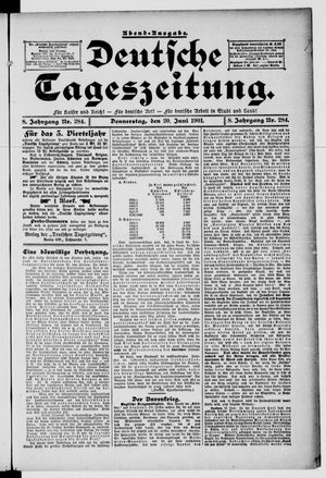 Deutsche Tageszeitung vom 20.06.1901