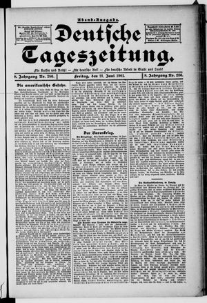 Deutsche Tageszeitung vom 21.06.1901