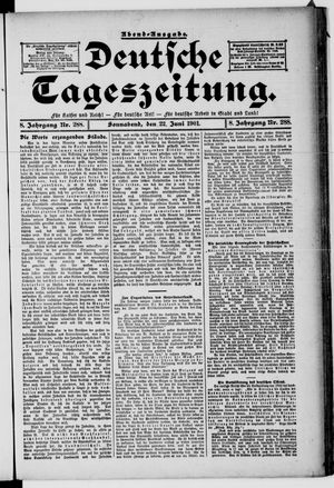 Deutsche Tageszeitung vom 22.06.1901