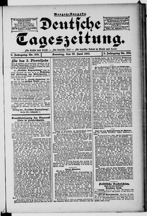 Deutsche Tageszeitung vom 23.06.1901