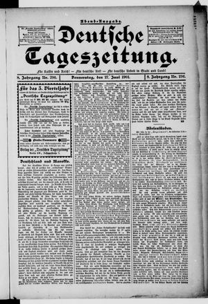 Deutsche Tageszeitung vom 27.06.1901