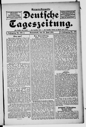Deutsche Tageszeitung vom 29.06.1901