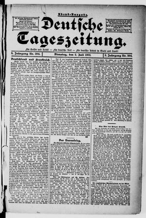 Deutsche Tageszeitung vom 02.07.1901