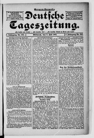 Deutsche Tageszeitung vom 03.07.1901