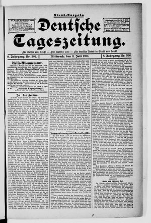 Deutsche Tageszeitung vom 03.07.1901