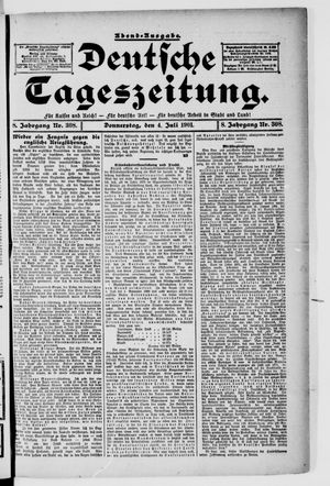 Deutsche Tageszeitung vom 04.07.1901