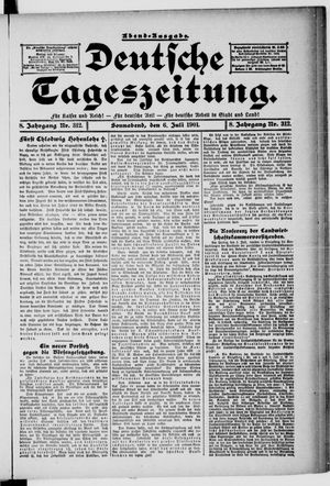 Deutsche Tageszeitung vom 06.07.1901
