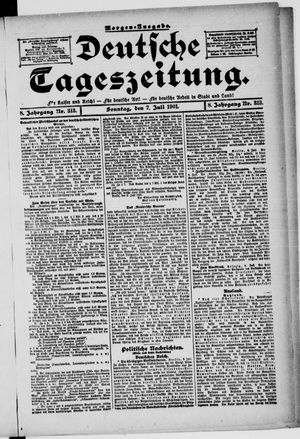 Deutsche Tageszeitung vom 07.07.1901