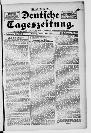 Deutsche Tageszeitung vom 08.07.1901