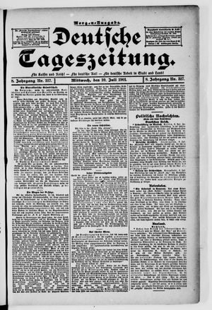 Deutsche Tageszeitung vom 10.07.1901