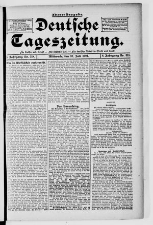 Deutsche Tageszeitung vom 10.07.1901