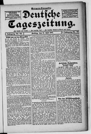 Deutsche Tageszeitung vom 12.07.1901
